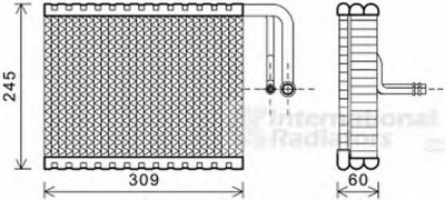 VAN WEZEL 0600v440 -  Испаритель, кондиционер